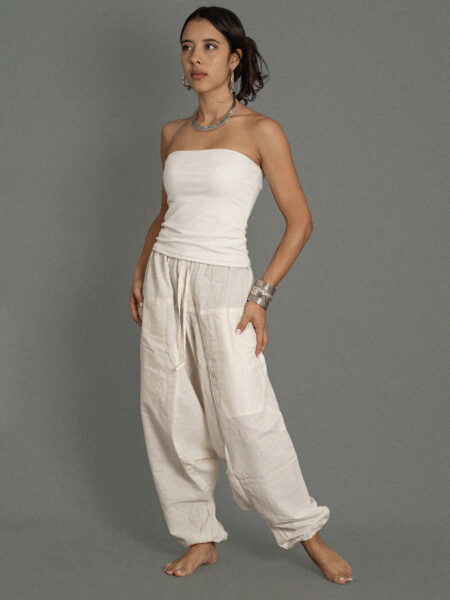 Pantalone afgano UNISEX bianco - Catania