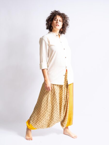 Pantalone afgano ocra e giallo – Goa