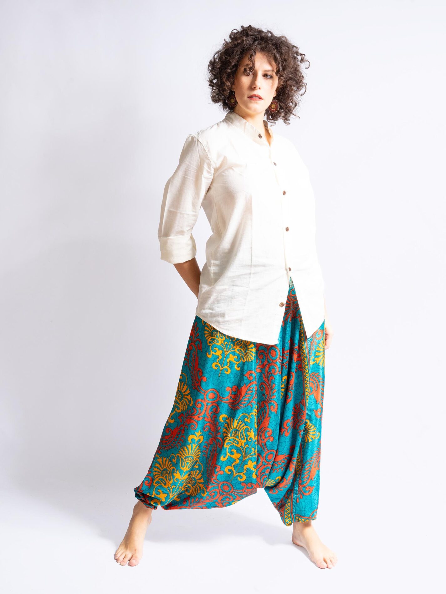 Pantalone afgano verde acqua - Goa