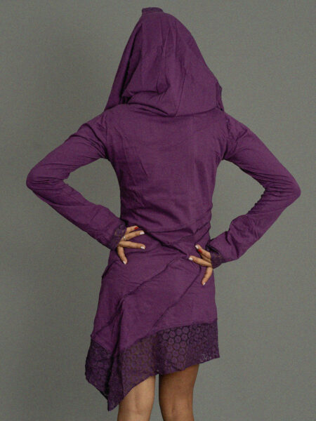 Jaipur - Maglia Etnica Asimmetrica Viola (2)