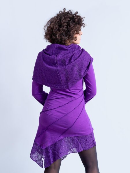 Jaipur - Maglia Etnica Asimmetrica Viola (2)