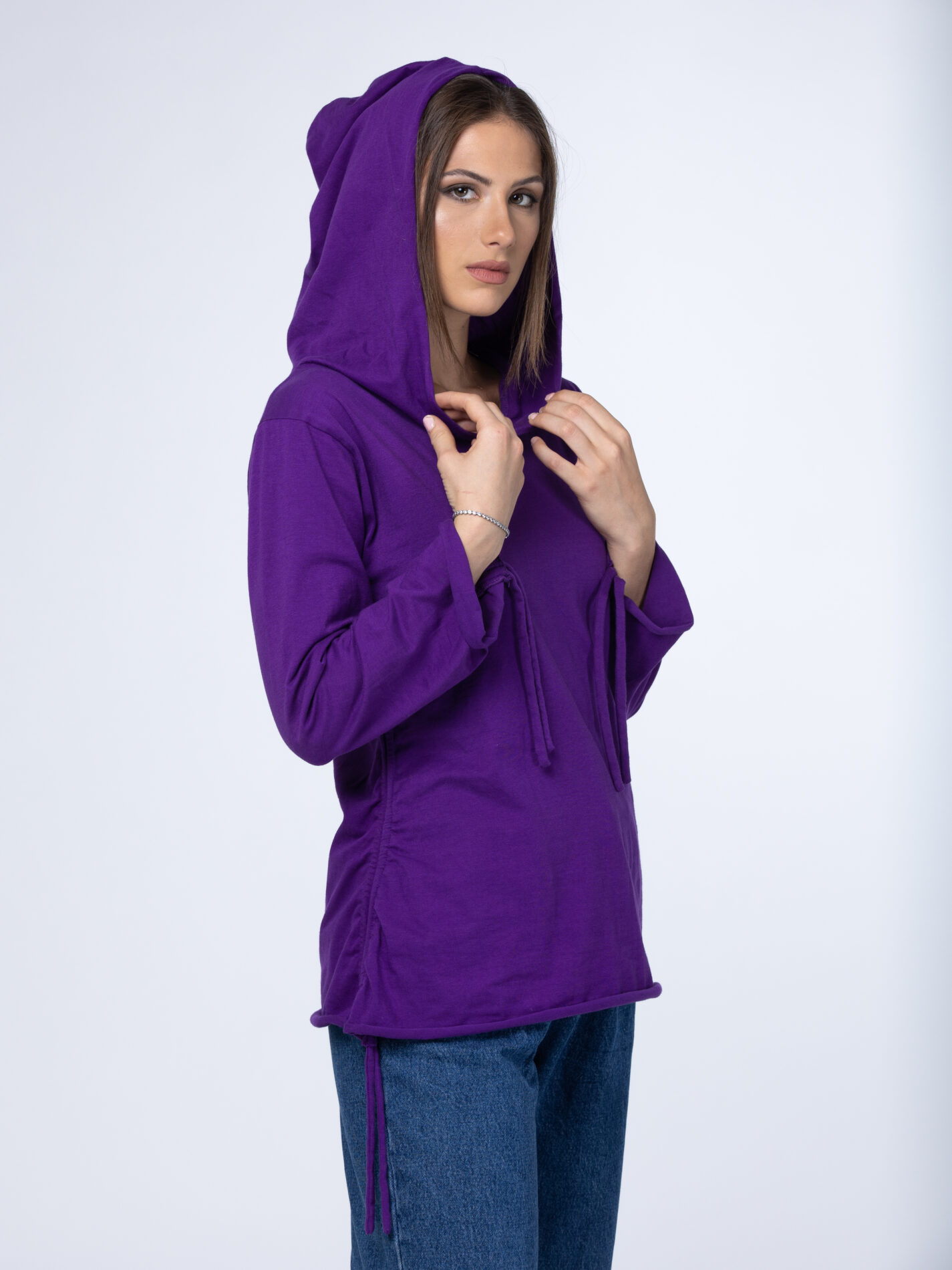 Poonam - Felpa Etnica Viola