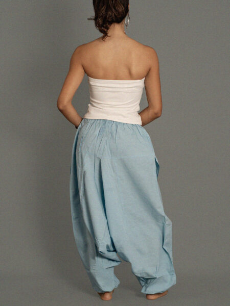 Pantalone afgano UNISEX azzurro – Catania (2)