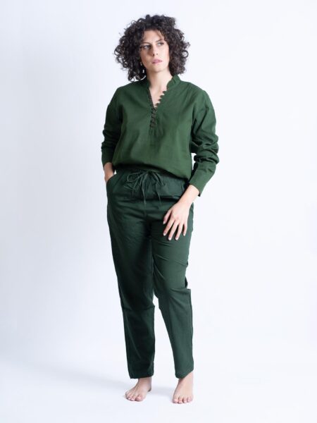 Pantalone etnico UNISEX verde - Gela