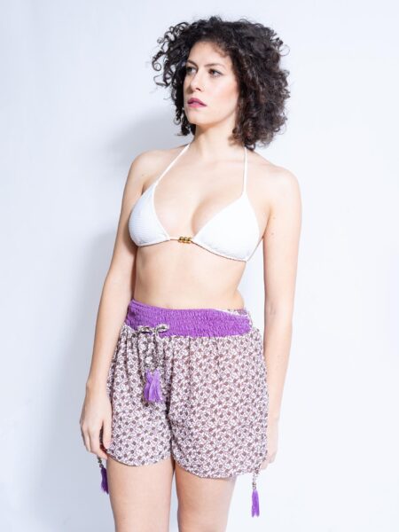 Pantaloncino bianco e viola – Himalaya