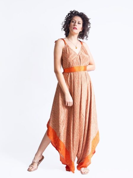 Tuta Jumpsuit arancione – Yoga