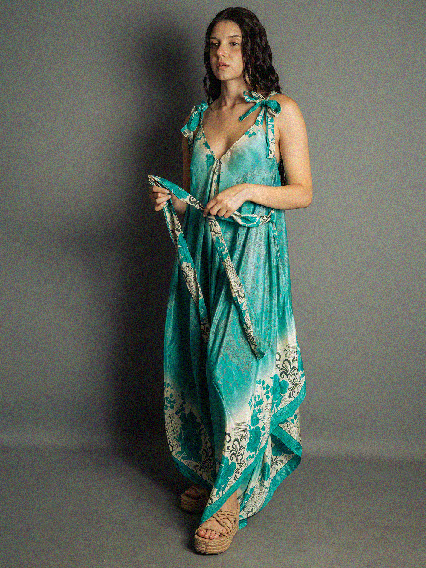 Tuta Jumpsuit celeste – Yoga