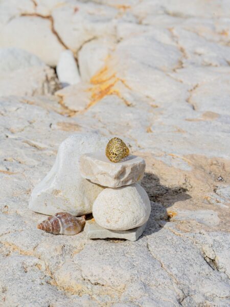Anello Indiano in Ottone - Fiori