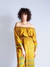 Abito Lungo Etnico con Scollo a Barca – Radha