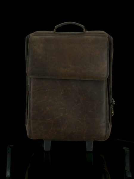 Trolley in pelle marrone - Moghul