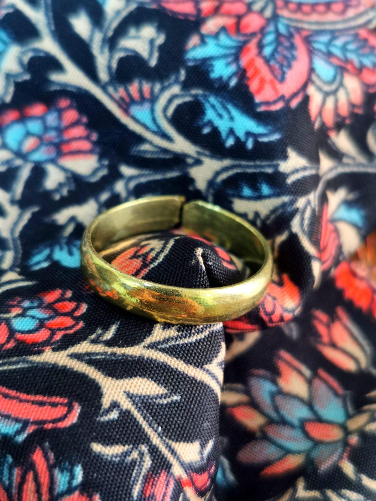 Anello Indiano in Ottone - Fedina