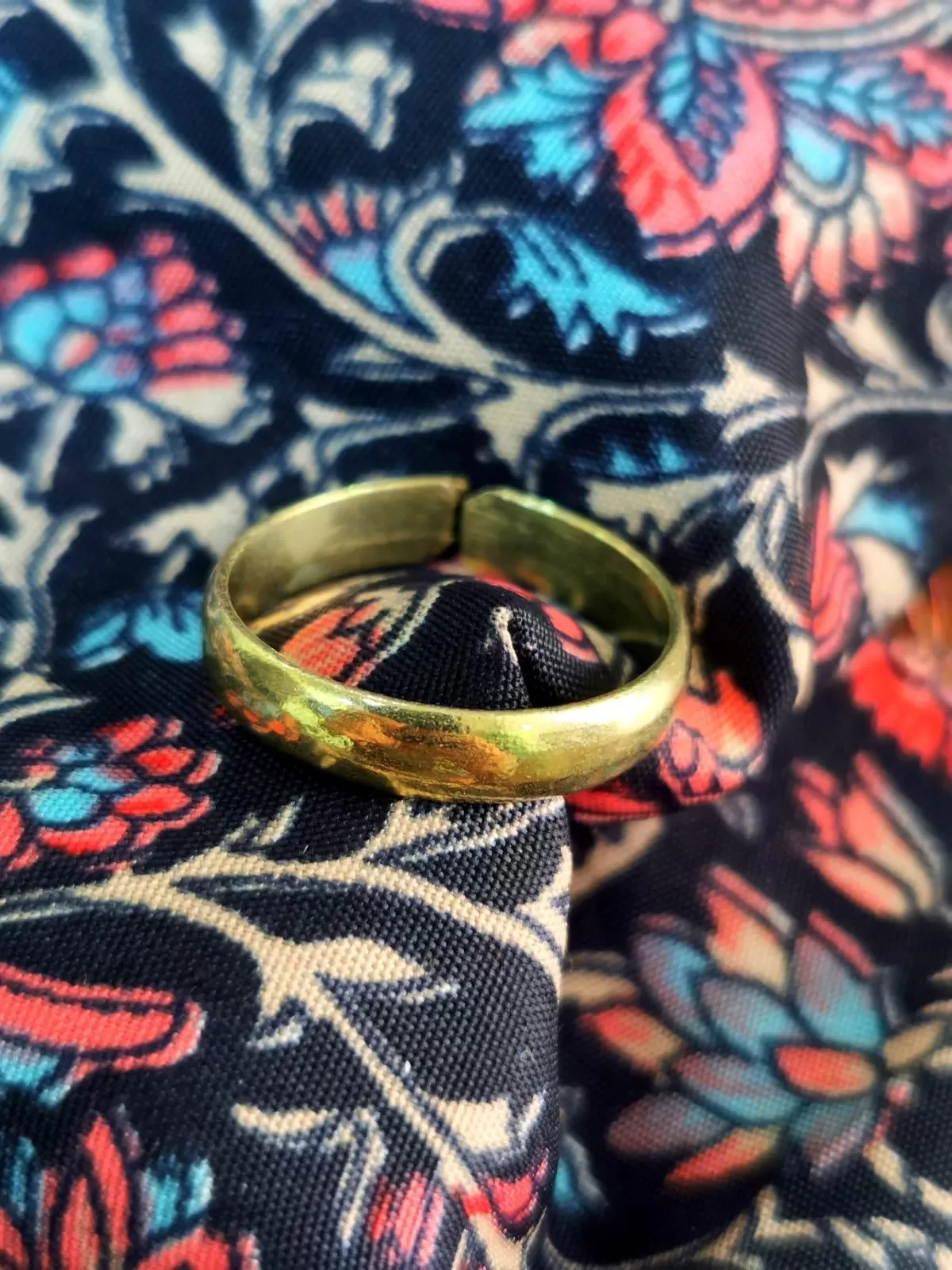 Anello Indiano in Ottone - Fedina