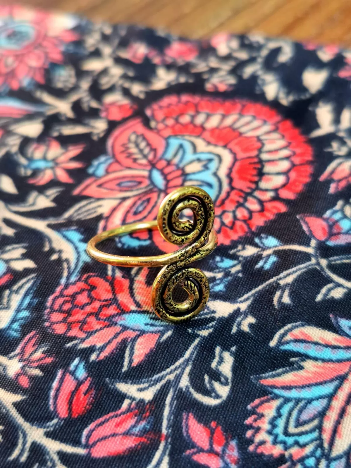 Anello Indiano in Ottone - Spirale