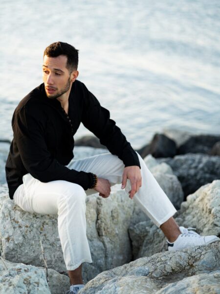 Pantalone etnico bianco - Gela