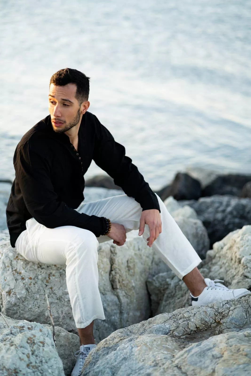 Pantalone etnico bianco - Gela