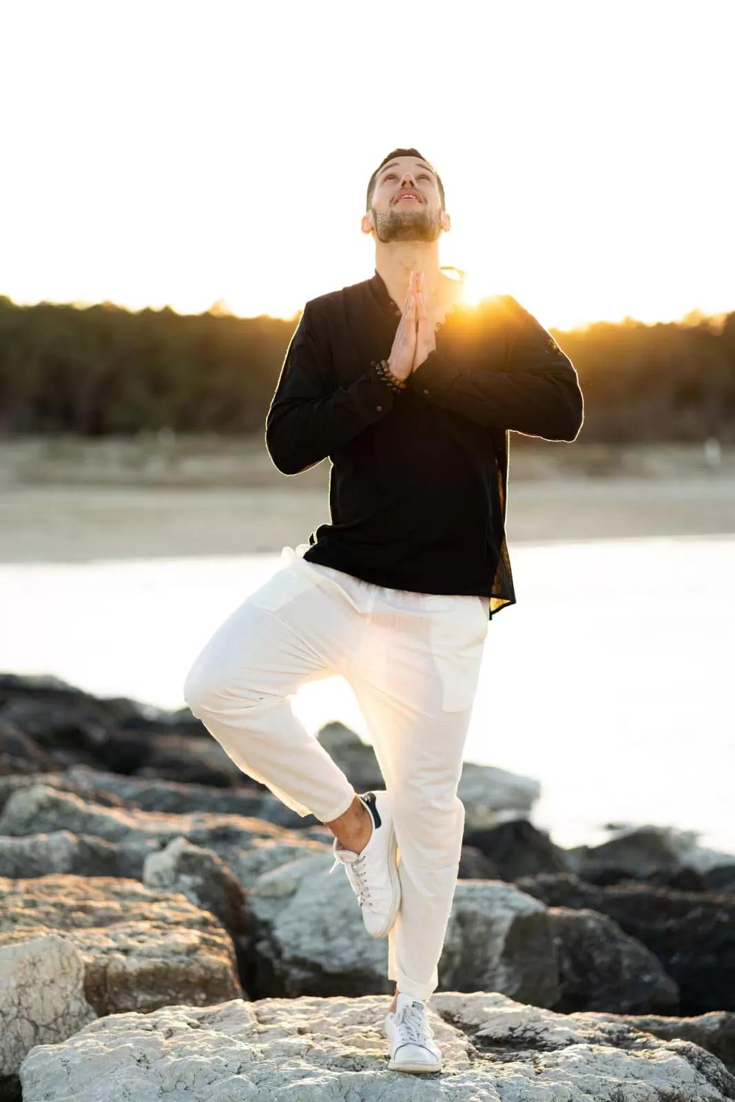 Pantalone etnico bianco - Gela