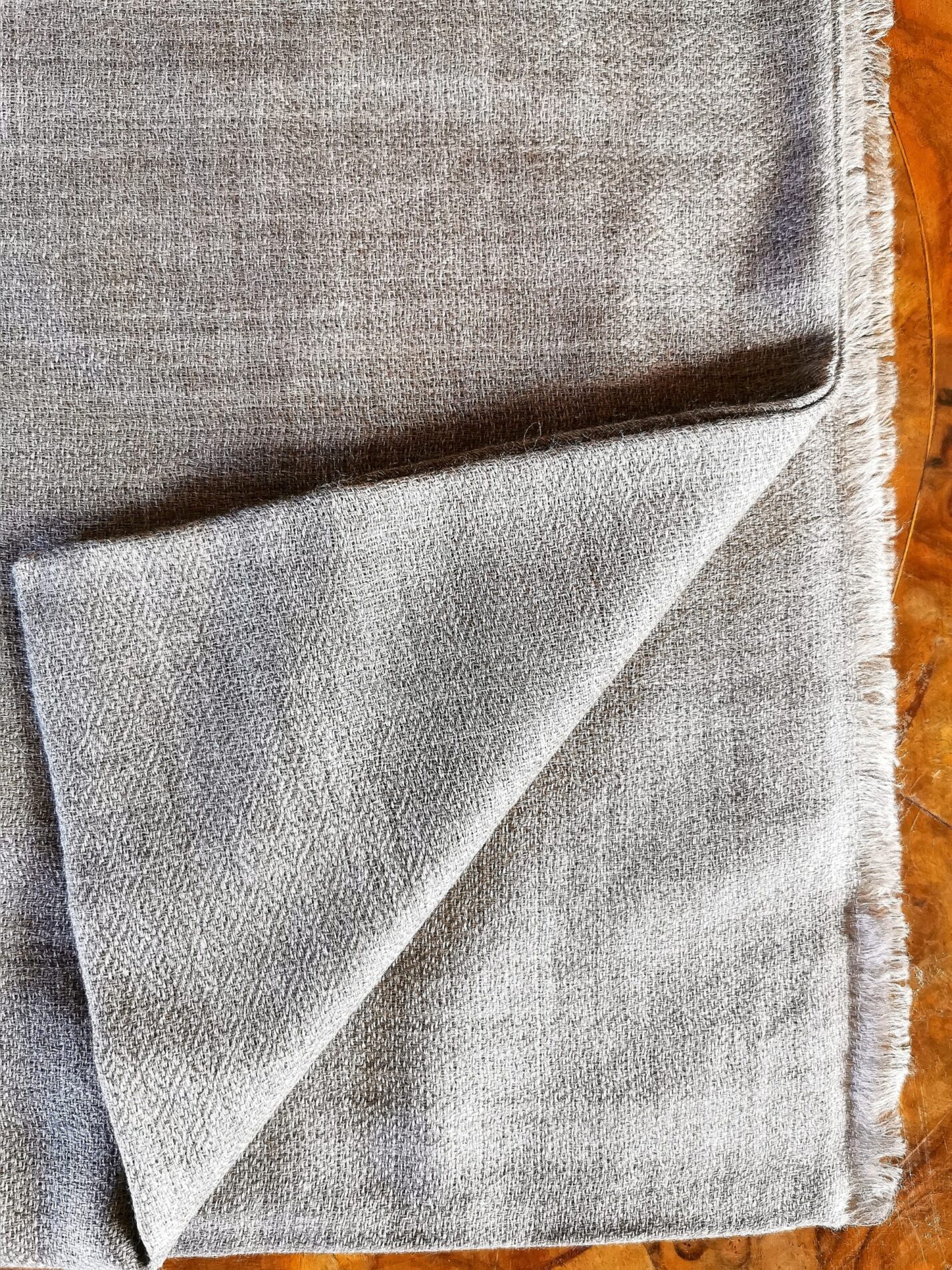 Sciarpa in Lana Merinos - Grigio Scuro