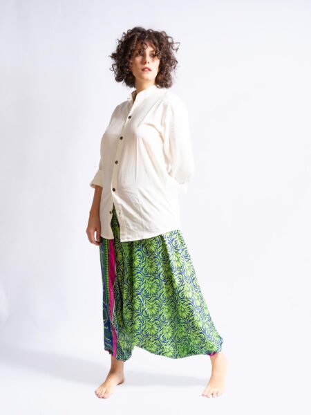 Pantalone afgano blu e verde – Goa