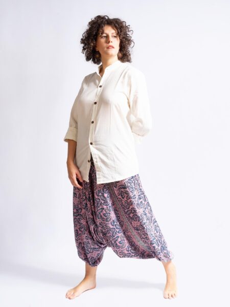 Pantalone afgano rosa e blu – Goa