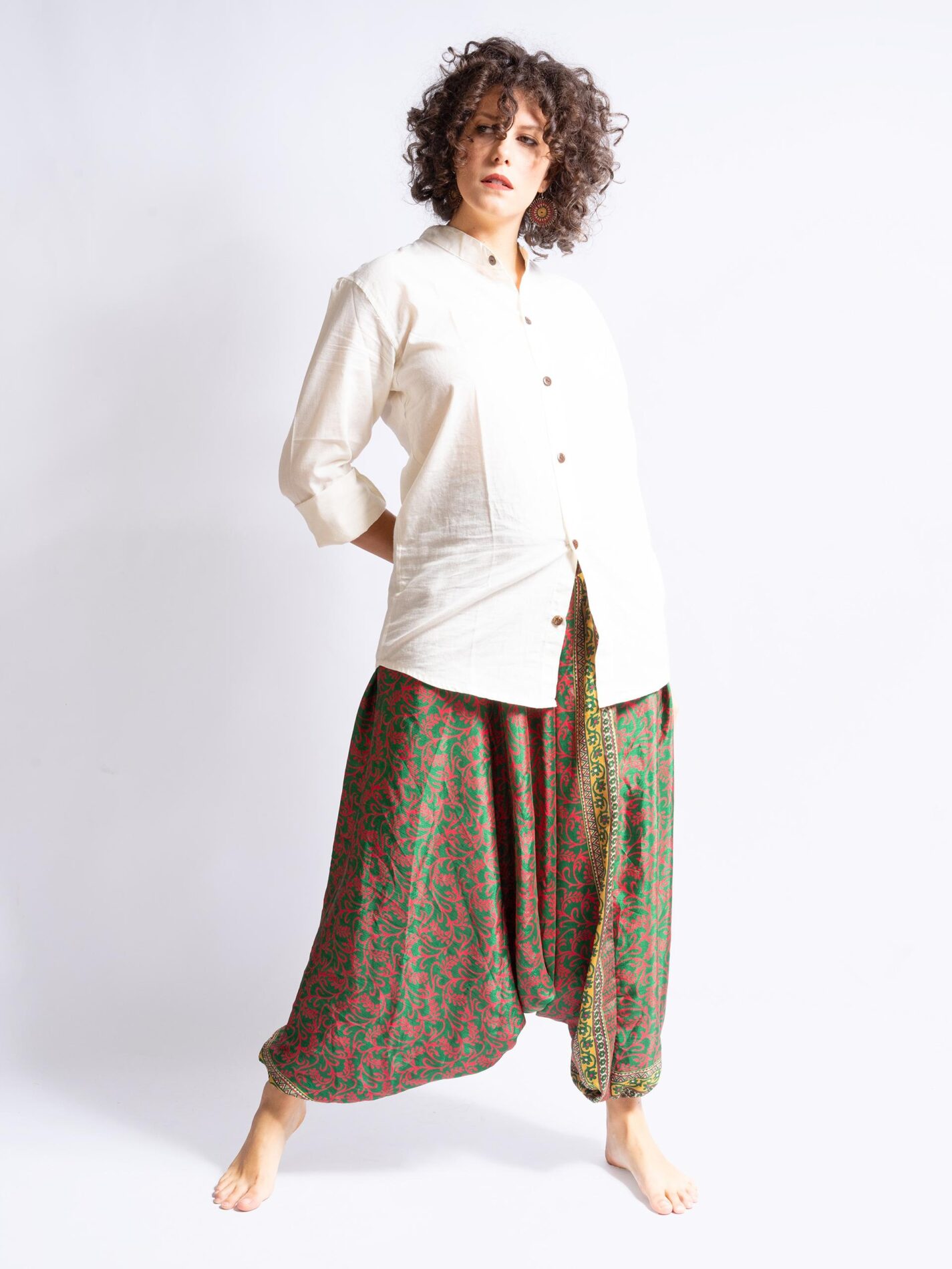 Pantalone afgano verde e rosso – Goa
