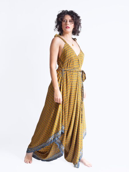 Tuta jumpsuit arancione – Yoga