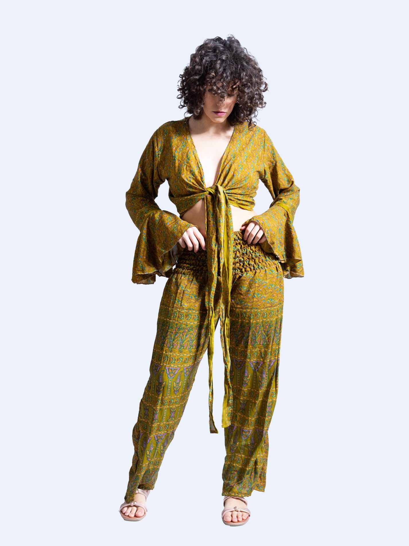 Wrap Top e Pantalone terra – Punjabi