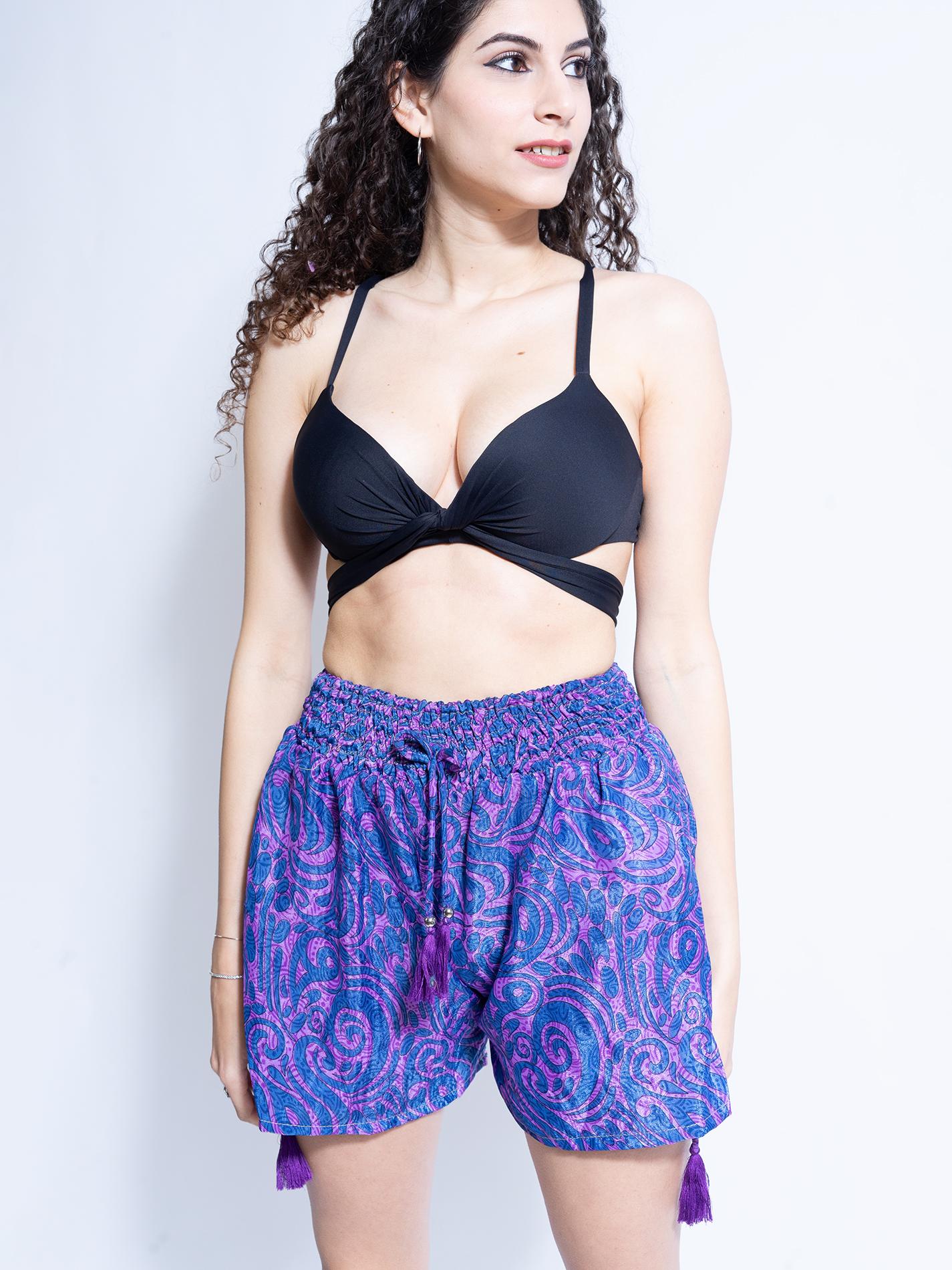 Pantaloncino viola e blu – Himalaya