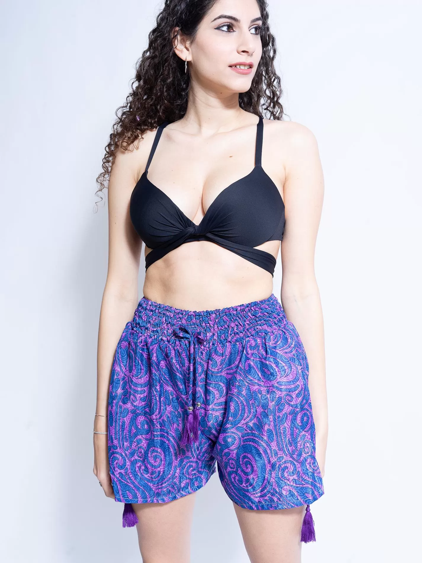 Pantaloncino viola e blu – Himalaya