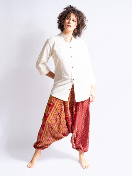 Pantalone afgano rosso e giallo – Goa