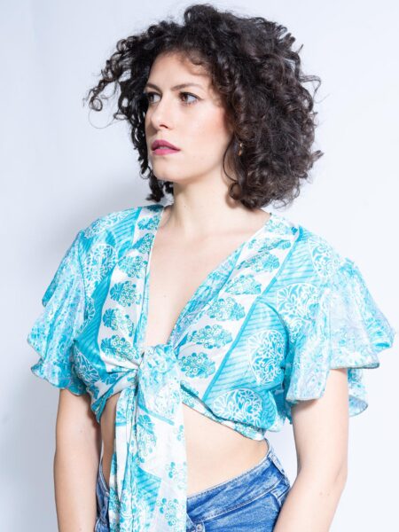 Wrap Top celeste – Bengala