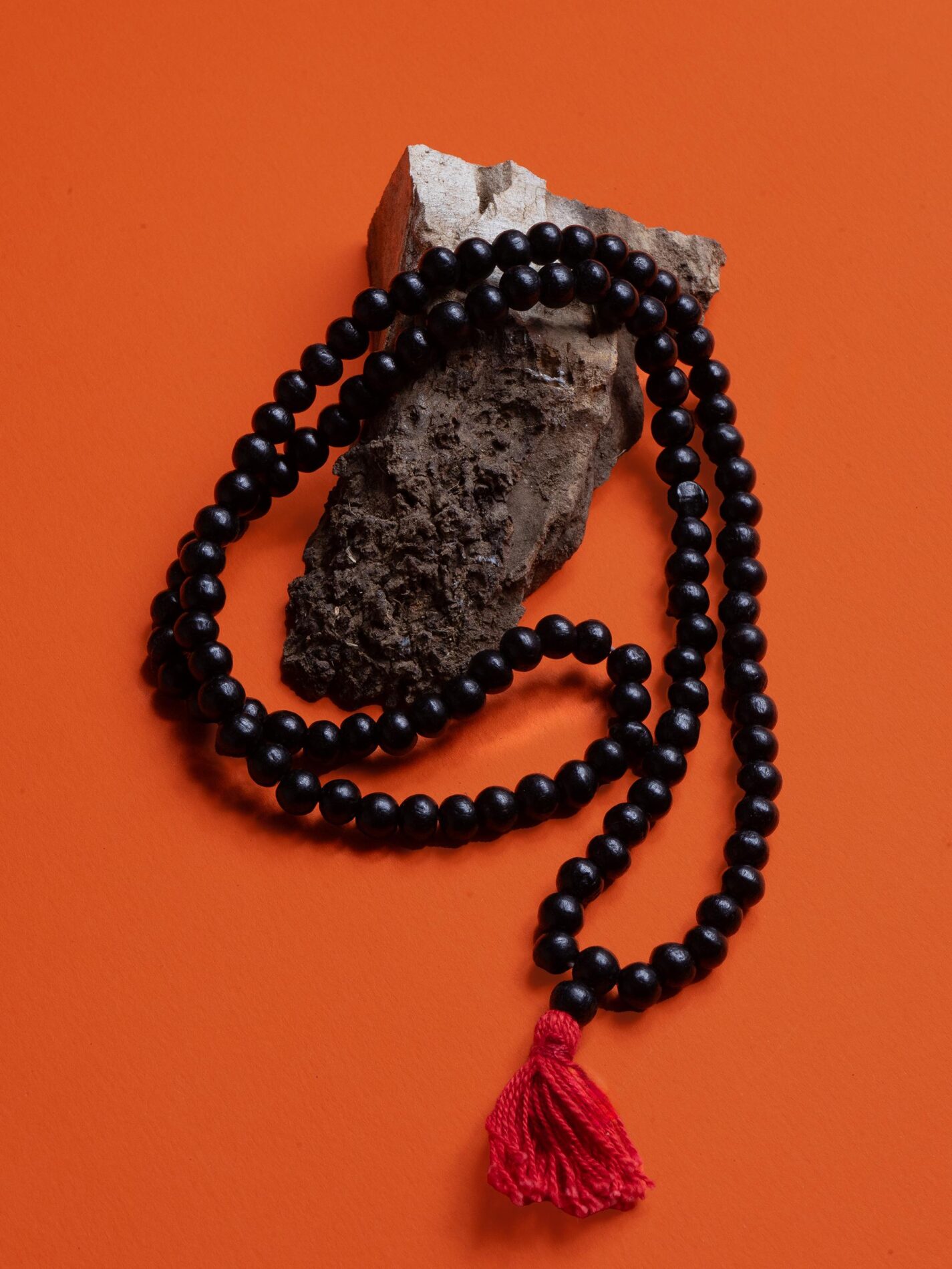 Mala Indiano in legno - Nero