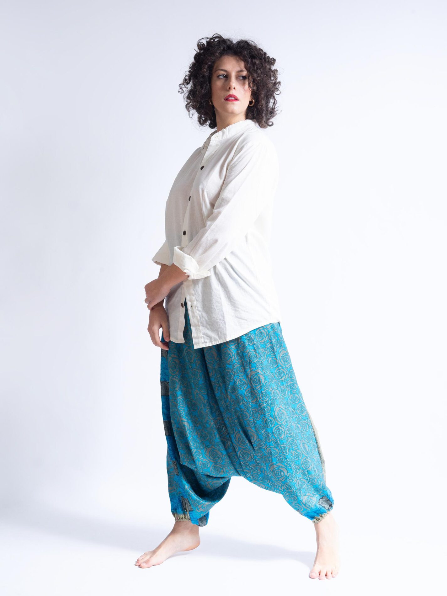 Pantalone afgano azzurro – Goa
