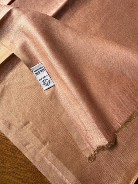 Sciarpa in Seta e Viscosa Double Face - Ocra