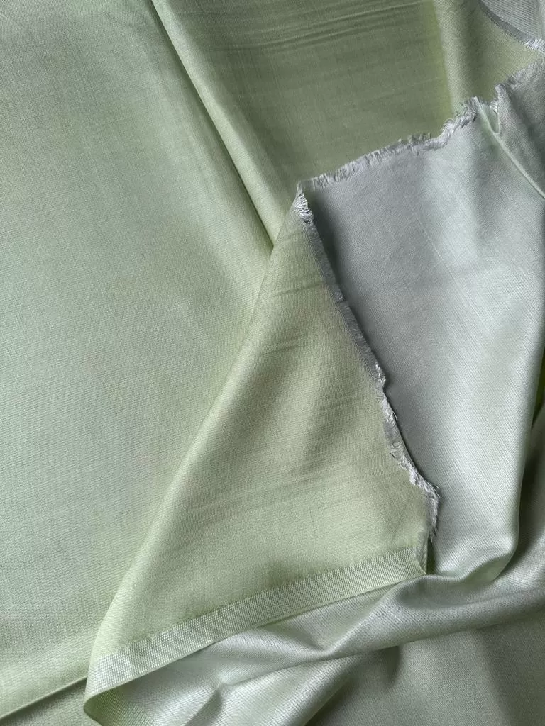 Sciarpa in Seta e Viscosa Double Face - Verde primavera