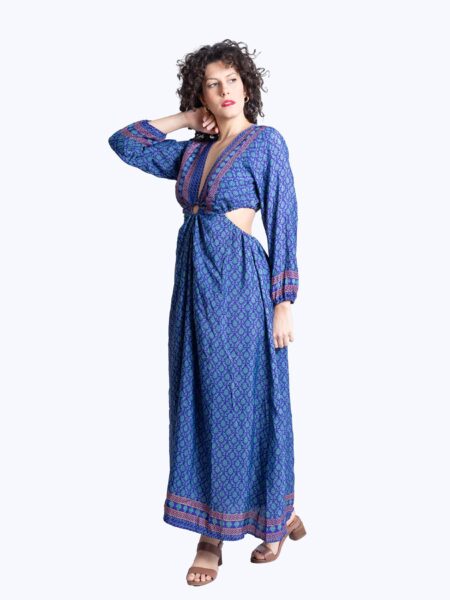 Abito Lungo con Anello blu - Orissa