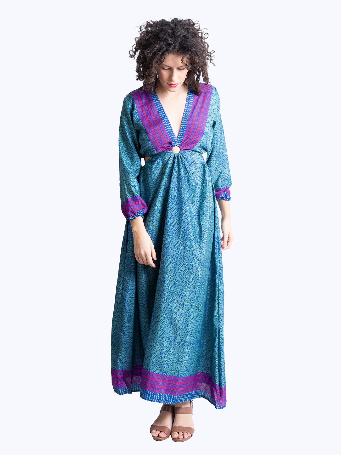 Abito Lungo con Anello ottanio - Orissa