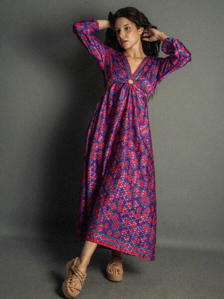 Abito Lungo con Anello viola - Orissa