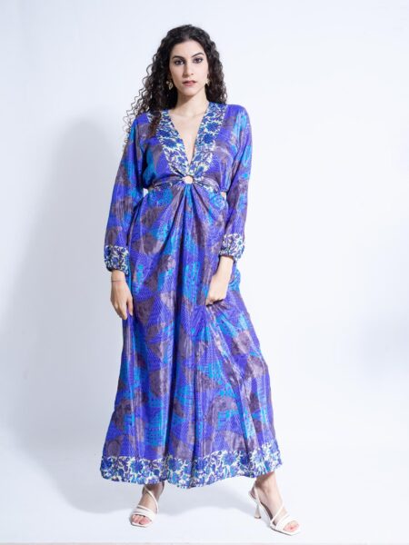 Abito Lungo con Anello blu - Orissa