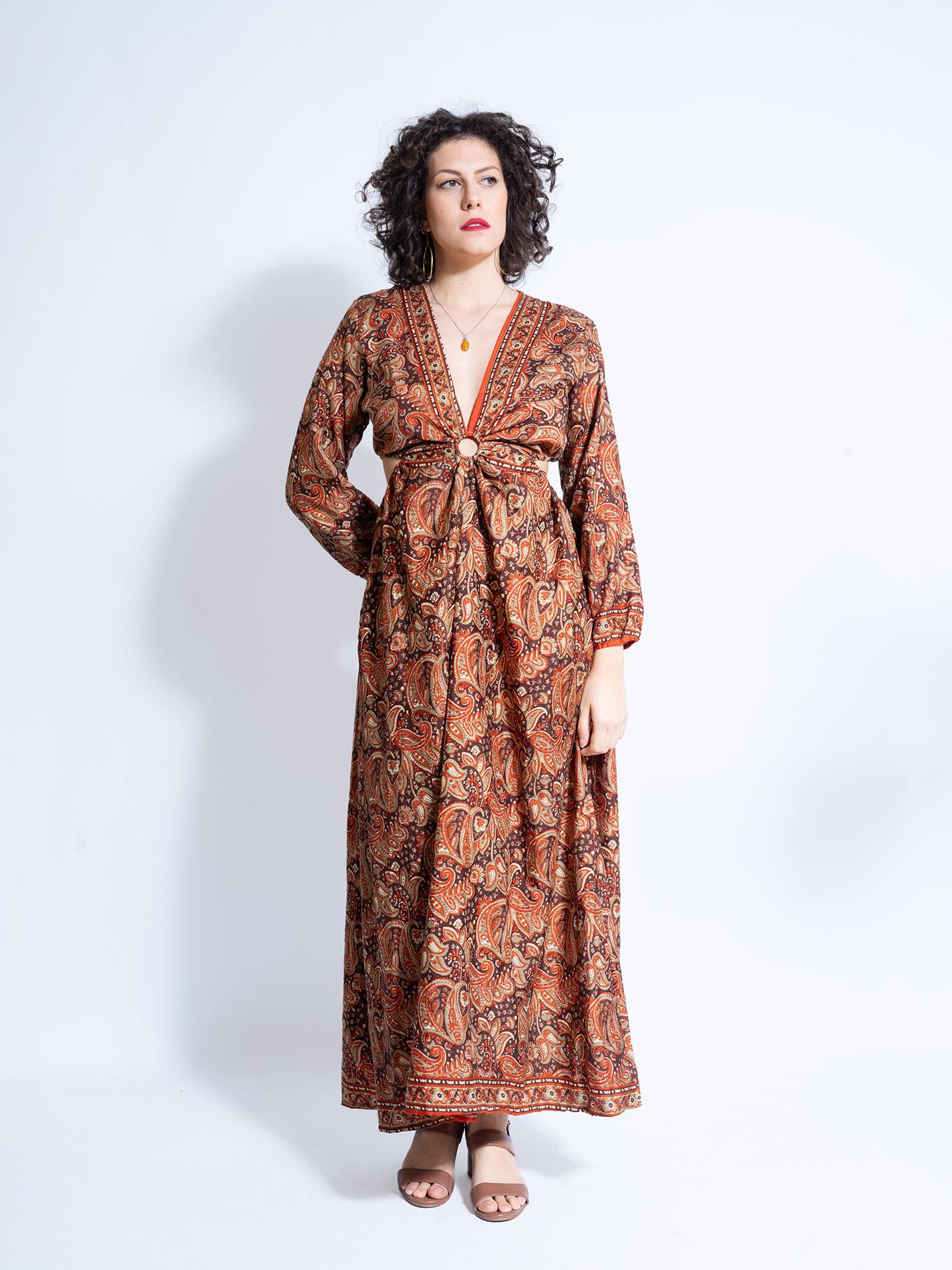 Abito Lungo con Anello rosso - Orissa