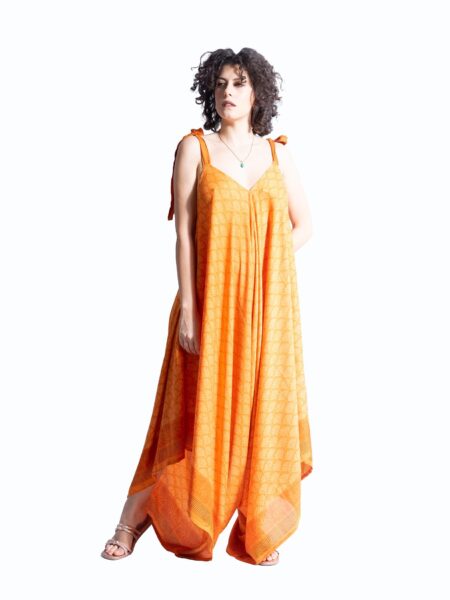 Tuta jumpsuit arancione – Yoga