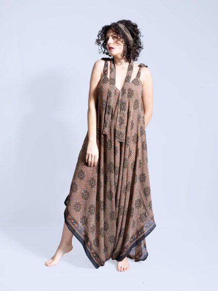 Tuta jumpsuit marrone – Yoga