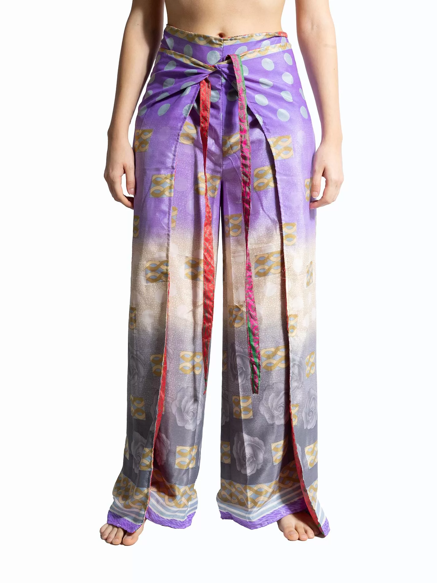 PantaPareo rosso e lilla - Jain