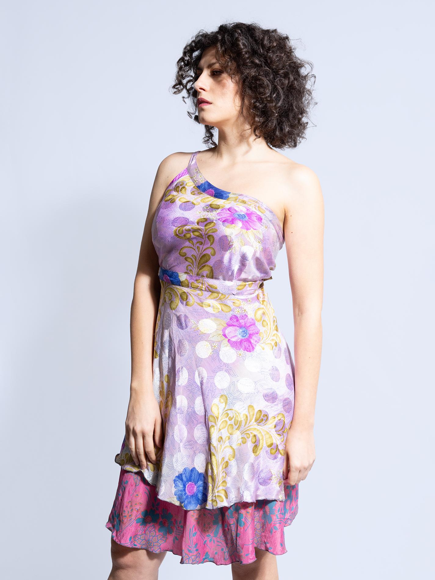 Mini Gonna etnica a portafoglio rosa – Shiva