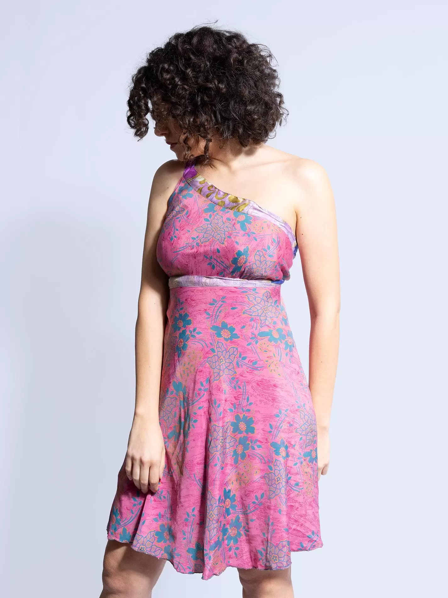 Mini Gonna etnica a portafoglio rosa – Shiva