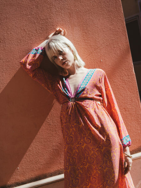 Abito Lungo con Anello arancione e rosa - Orissa