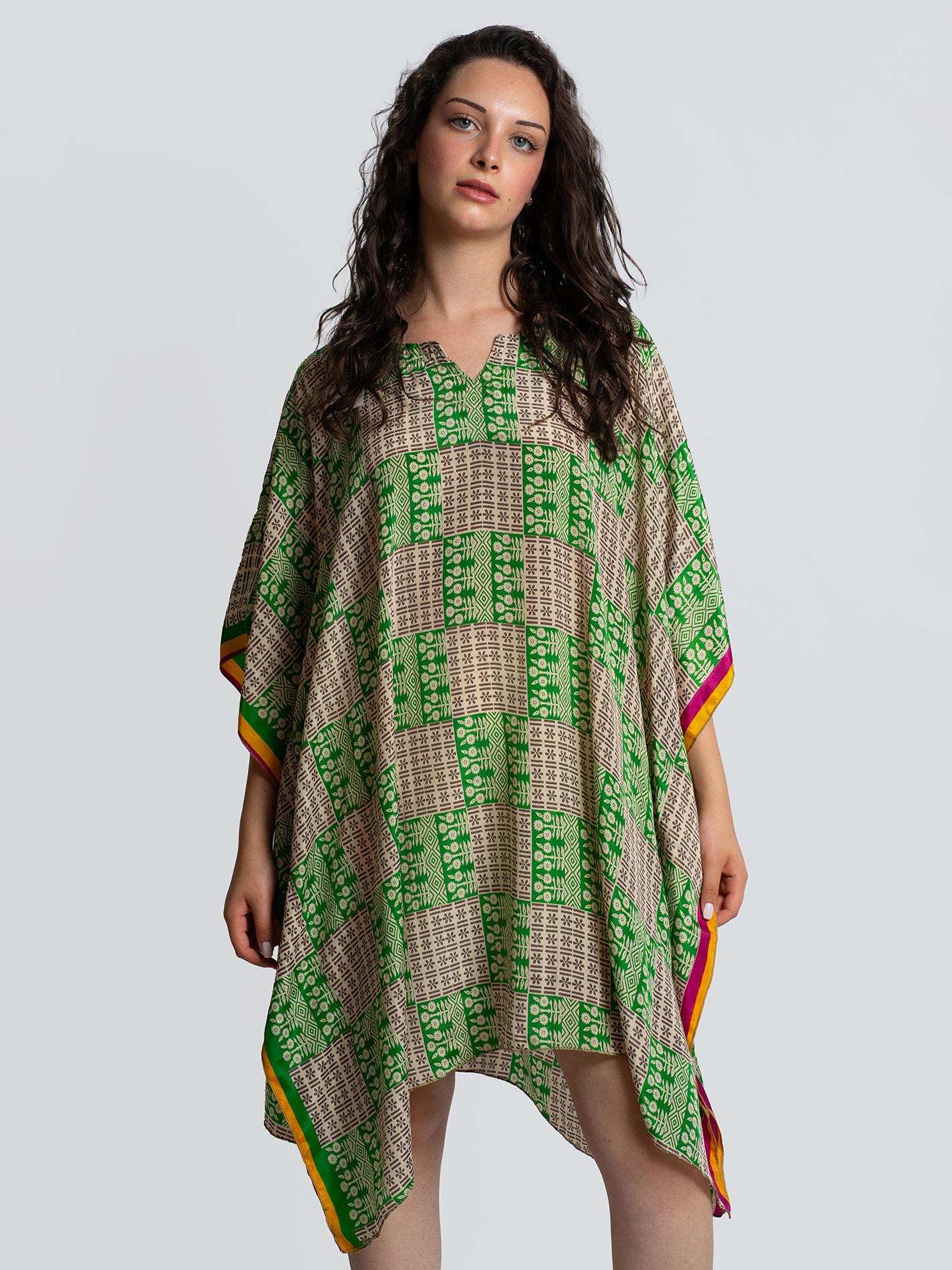 Caftano verde e ocra