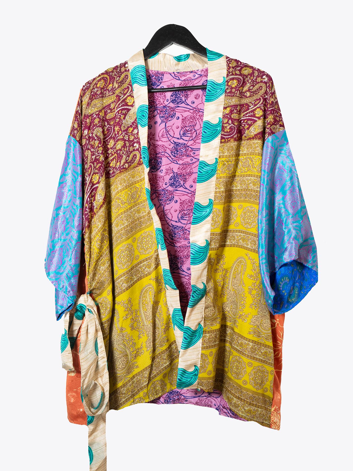 Kimono Corto Patchwork Reversibile N.5