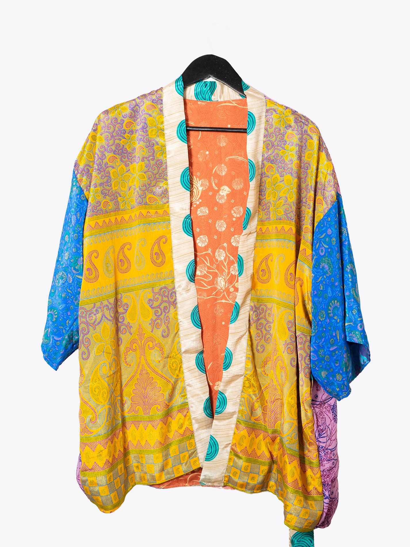 Kimono Corto Patchwork Reversibile N.5