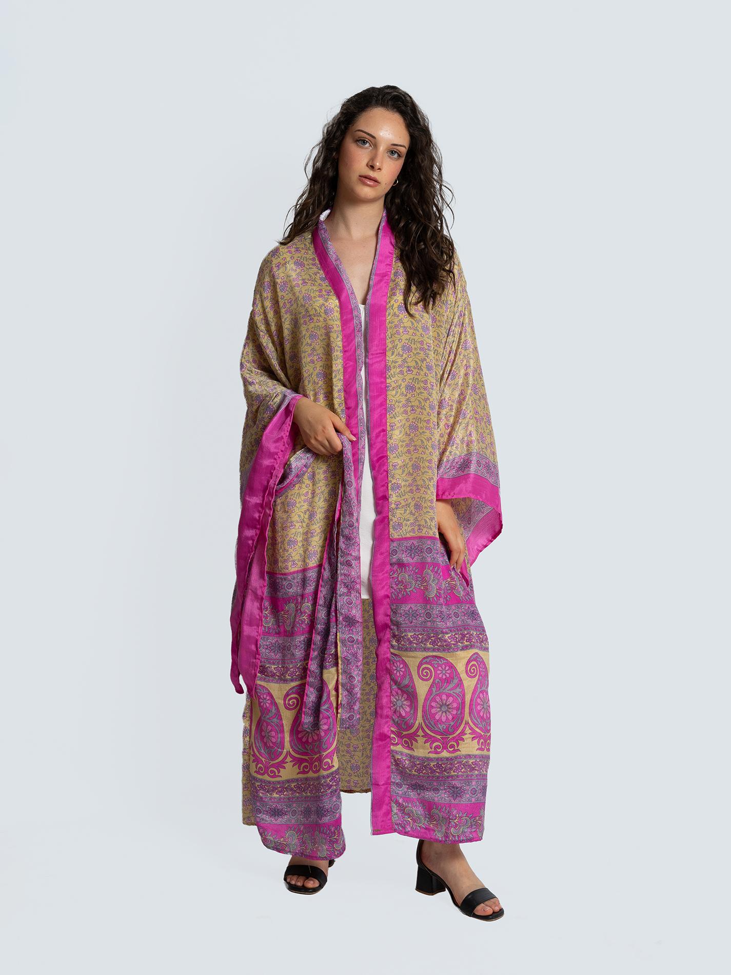 Kimono Manica Larga rosa - Surat