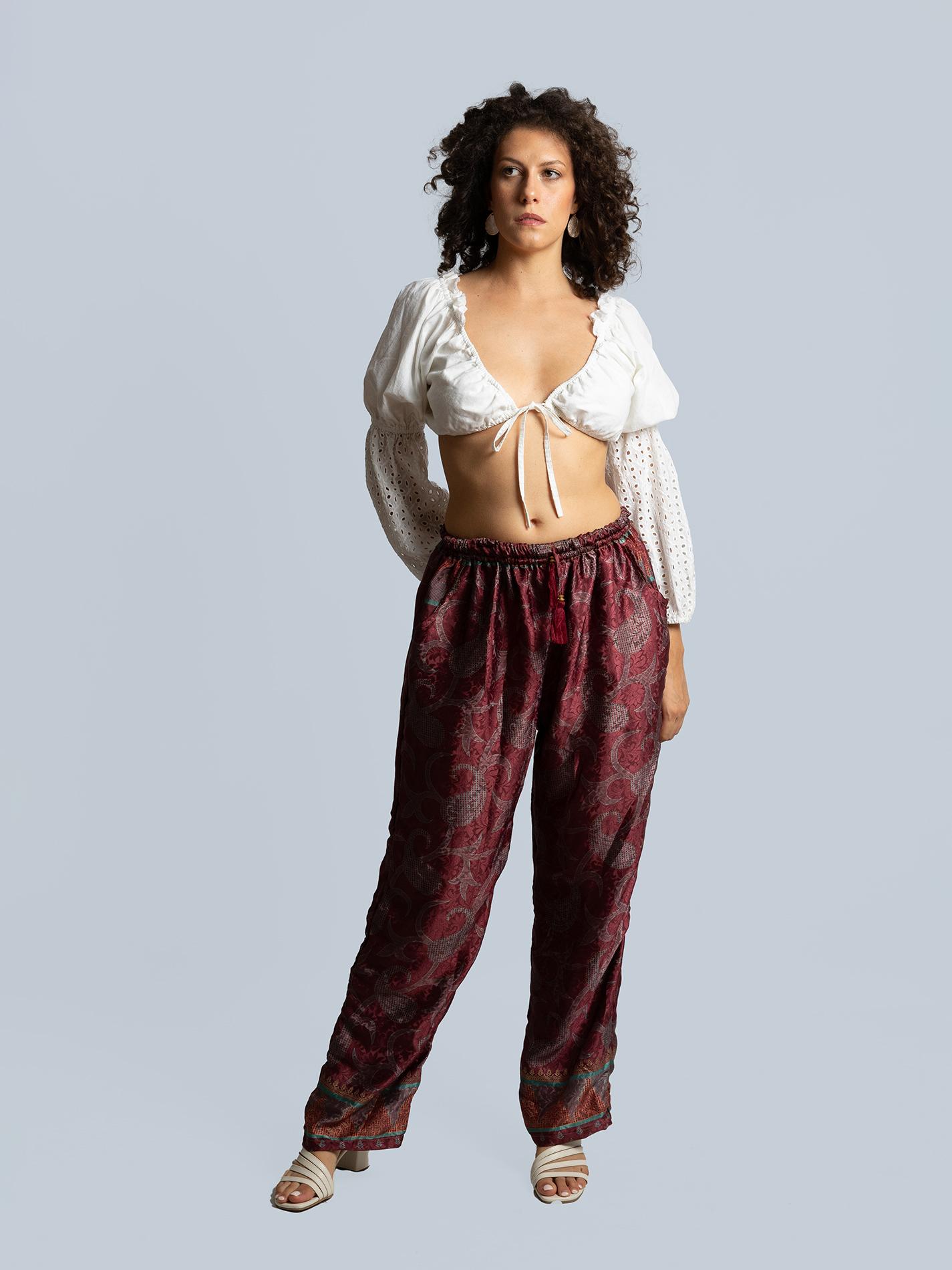 Pantalone amaranto LXL - Hanuman